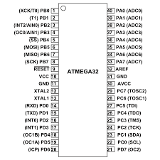 Atmega32 Pin Diagram Microcontrollers Electronic Engineering Hobby Electronics