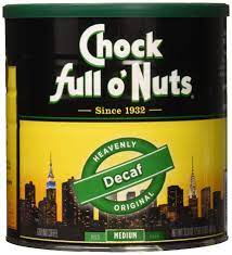 Chock Full Nuts Decaffeinated Coffee Decaffeinated Coffee Making Cold Brew Coffee Decaffeinated