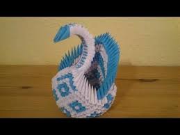 Ihr sucht eine erklärung auf deutsch? 3d Origami Diamant Schwan Deutsch Origami 3d Origami Basteln Mit Papier Diy