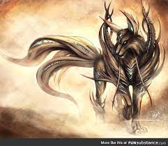 Rare Mythical Creatures Viii The Raiju An Electric Wolf Fox Funsubstance Mythological Creatures Mythical Creatures Fantasy Wolf