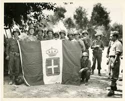 As far as where the idea to use the colors came from is still a matter of. Us Soldiers Posing With A Captured Italian Flag Paestum Italy 1943 The Digital Collections Of The National Wwii Museum Oral Histories