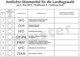 Stimmzetteldruck ihre druckerei für wahlscheine. Stimmzettel Rekord Bei Landtagswahl Salzburg Orf At