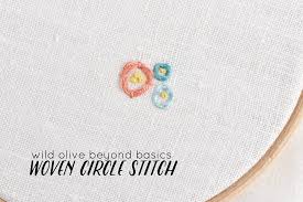 Which fabric to use for hand embroidery? Wild Olive Beyond Embroidery Basics Woven Circle Stitch