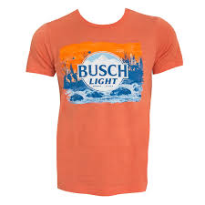Busch Light Men S Orange T Shirt