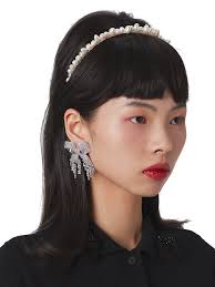 yvmin x shushu tong 20aw 满镶钻褶皱蝴蝶结流苏耳环耳饰 淘宝网 earrings jewels shushu tong