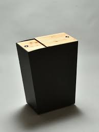 ゴミ箱です ひのき張りサイドテーブルbox サイドテーブル ゴミ箱 インテリア