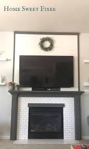 It is now the best part of our living room. Diy Farmhouse Shiplap Subway Tile Fireplace Update Home Sweet Fixer