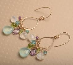 Gemstone Gold Hoop Earrings Healing Gemstone Jewelry Gemstone Dangle Earrings Moonstone Green Gemstone Earrings In 2020 Gemstone Hoop Earrings Healing Gemstones Jewelry Gemstone Earrings