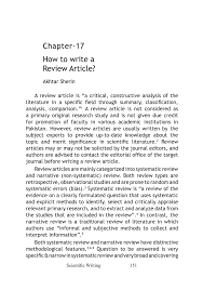 Apa recommends using subheadings only when the paper has at least two subsections within a larger section. Pdf How To Write A Review Article Chapter 17