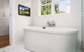 The design experts at hgtv share the best bathroom decorating ideas for 2021, which include paint colors, light fixtures, soaking tubs, shower tile trends, tips and more. Bathroom Tv Design Ideas
