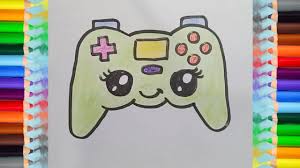 Video game controller coloring page. How To Draw Game Console Cute Soloring Pages For Kids