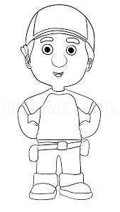 Exclusive coloring pages of excellent quality based on the popular cartoon from netflix. How To Draw Handy Manny Step By Step Drawing Guide By Dawn Dragoart Com