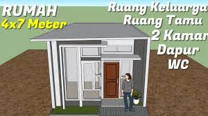 Nah jika ia tanpa panjang lebar berikut adalah kumpulan gambar denah rumah walet 4x8 paling baru : Kontrakan Desain Rumah Ukuran 4x5 Meter Cek Bahan Bangunan