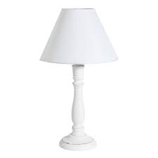 Wooden Bedside Lamp With White Fabric Lampshade H 38cm Maisons Du Monde Lampe De Chevet Lampe De Chevet Bois Abat Jour En Tissu