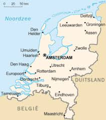 Nederland Kaart Nederland Rotterdam Groningen