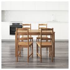 Jokkmokk Table And 4 Chairs Antique Stain Ikea Ikea Dining Table Kitchen Design Small Dining Table