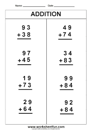 Grade 1 addition printable maths worksheets, exercises, handouts, tests, activities, teaching and learning resources, materials for kids! Addition Worksheets For First Graders Mreichert Kids Worksheets