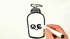 How To Draw A Cute Sanitizer Easy Drawing On A Whiteboard In 2020 Easy Drawings Little Doodles Cute Drawings