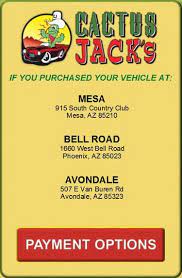 Cactus jack's auto camelback, located in phoenix, arizona, is at west camelback road 2440. Online Payment Payment Options By Location Cactus Jack S Auto