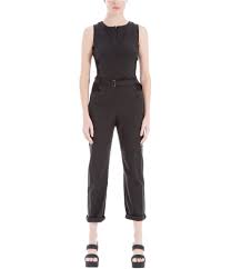 Max Studio London Womens Orianne Belted Jumpsuit