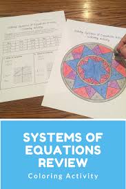 You can write in the form f (x)=ax²+bx+c where a≠0. Solving Systems Of Equations Review Coloring Activity Systems Of Equations Equations Color Activities