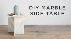 I then used a plastic spreader to distribute the glaze from the middle to the edges, making sure i completely coated the edges with glaze (not an easy feat on a round table). Diy Marble Side Table Youtube