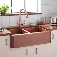 Signature Hardware 318910 Aberdeen 33 Farmhouse Build Com In 2021 Copper Farmhouse Sinks Copper Kitchen Sink Farmhouse Sink