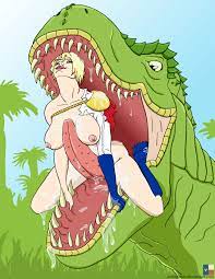 Power Girl & T-Rex by weirdtexan - Hentai Foundry