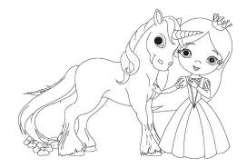 Fairy And Unicorn Colouring Pages To Printable Coloring Fairy And Unicorn Coloring Pages Coloring Pages Bear Coloring Pages