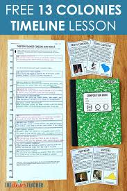 Let Your Students Get Creative With This Free 13 Colonies Timeline Lesson This Freeb Social Studies Activities Social Studies Elementary Social Studies Lesson