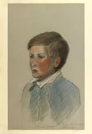 A Chalk Drawing By Queen Victoria 1819 1901 Johnnie Grant John Grant Was The Son Of John Grant Head Keeper At Balmoral Chalk Drawings Sketches Drawings