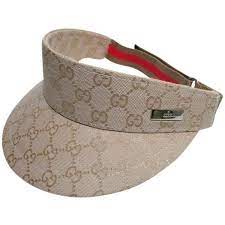 Pre Owned Gucci Adjustable Visor Vintage Gg Sol Blocker Hat Cap Excellent Condit Gucci Visor Visor Hats Vintage Gucci