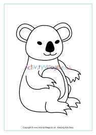 Coloring pages of koala bears coloring home. Koala Colouring Page 4