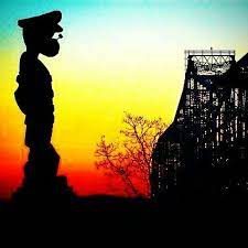 Popeye Statue At Chester Illinois Near Mississippi River Bridge Christmas Shadow Boxes River Life Southern Illinois
