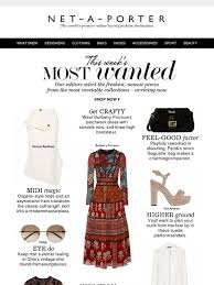Net A Porter Fashion Newsletter Net A Porter Design Net