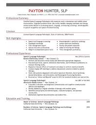 Speech Language Pathologist Resume Examples Created By Pros Myperfectresume
