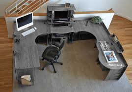 U shaped gaming computer desk. Big U Shaped Gaming Desk Novocom Top