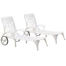 Chaise lounges were created specifically for rest and relaxation. Home Styles Biscayne Set Of 2 White Metal Stationary Chaise Lounge Chair S With Cushioned Seat Lowes Com Lounge Chair Outdoor White Chaise Lounge White Chaise Lounge Chair