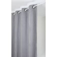 Rideau Alaska Gris Clair L 140 X H 260 Cm Rideau Gris Clair Rideaux Gris Clair