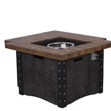 Features a simulated stone mantel and stylish base that cleverly conceals the propane tank (not included) and control panel, making it an attractive centerpiece for your. Backyard Creations Monroe Propane Gas Fire Pit Table At Menards