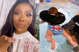 The media personality and actress, did not flaunt her pregnancy online, but now that the baby is here, it. Watch Pearl Modiadie Shares Adorable Video Of Her Son Swimming