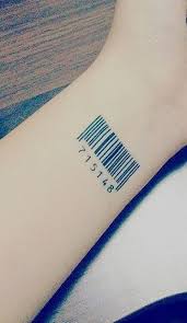 I missed the big hype about the bar code tattoo when it came out and i read it in my 20s. Barcode Tattoo Tumblr Google Search Barcode Tattoo Girl Thigh Tattoos Body Art Tattoos