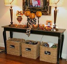 Lookie What I Did I Finally Have A Foyer Table Fall Halloween Decor Fall Decor Spooky Halloween Decorations