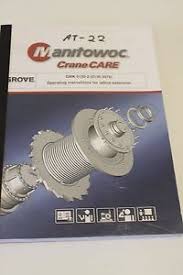 details about manitowoc crane care gmk 5130 2 operating instructions for lattice extension