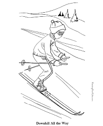 Some tips for printing these coloring pages: Skiing Coloring Pages Coloring Home