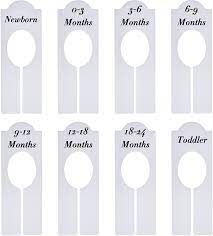 20 pieces rack size dividers and 1 piece black marker pen included. Amazon Com Closet Dividers Baby Nursery Clothing Rack Size Dividers Boy Girl Closet Organizer Dividers With Sizes Newborn To 18 24 Months 8 Pieces Home Improvement