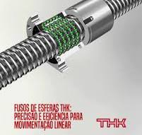 Fusos de Esferas THK: Precisão e Eficiência para Movimentação Linear, Os  Fusos de Esferas THK são componentes projetados para transformar movimento  rotacional em movimento linear com alta eficiência e ...