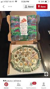 Creative 18th Birthday Gift Ideas For Sister Graduation Gift Pizza Made From Money Creative Money Gifts Christmas Gift You Can Make Money Gift