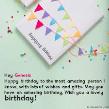 Happy Birthday Genesis Cakes, Cards, Wishes
