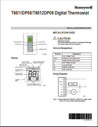 Tap and hold the blank key. Honeywell T6811dp08 T6812dp08 Digital Thermostat Manual